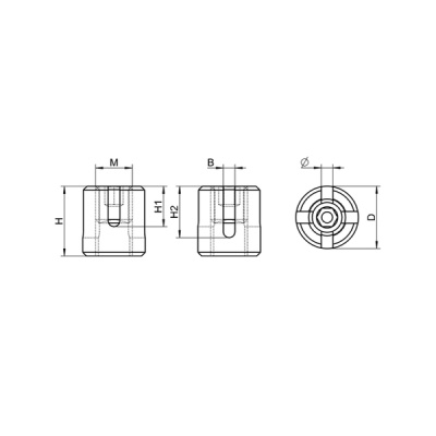 Клемма крестовая D=4 mm, A4 для стального троса, о